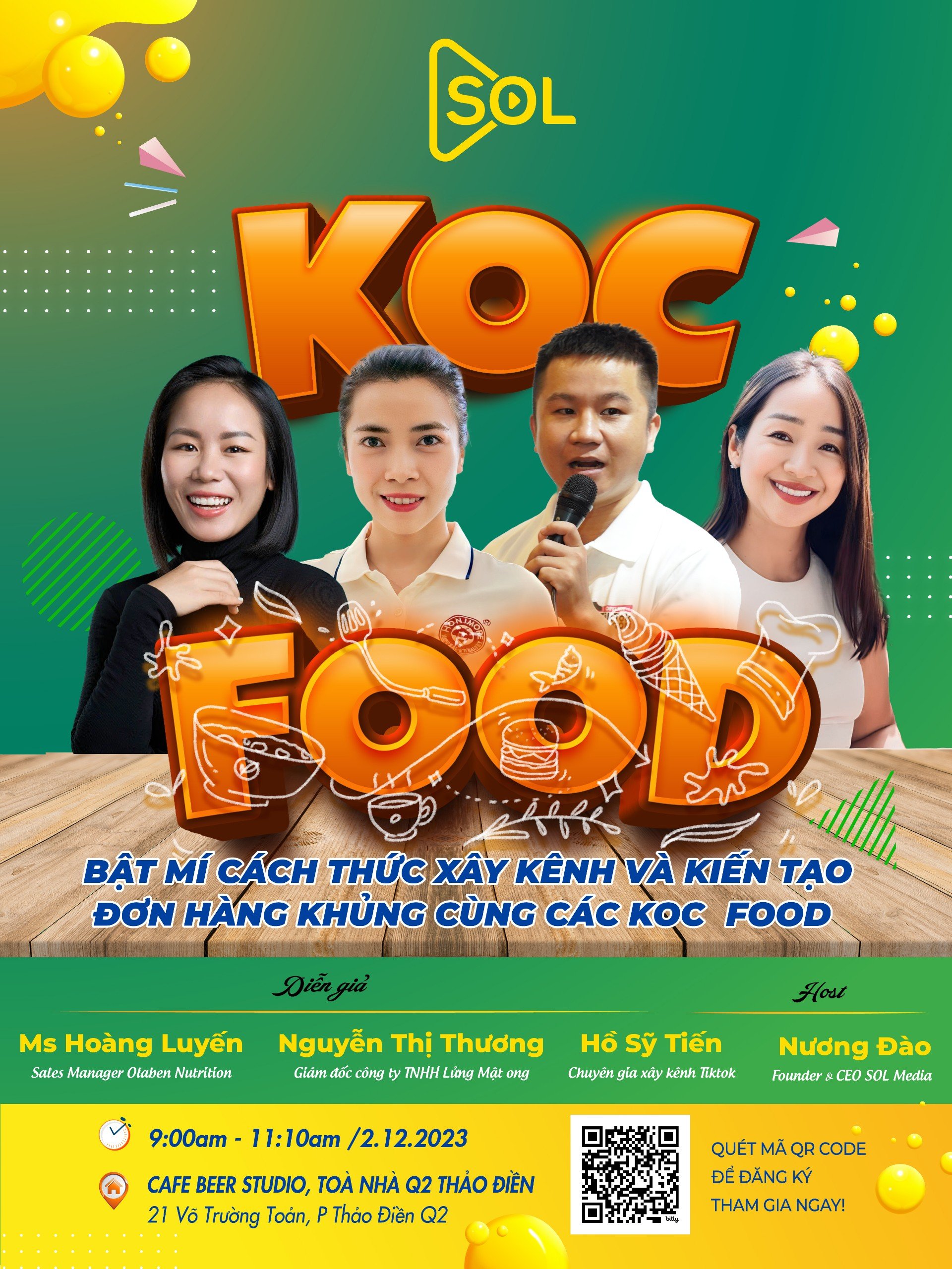 [WORKSHOP] KOC FOOD -  BẬT MÍ CÁCH THỨC XÂY KÊNH & LỰA CHỌN KOC FOOD PHÙ HỢP NHÃN HÀNG
